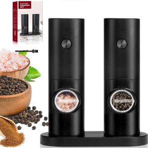Le Creuset 96001900140000 Salt & Pepper Mill (Ceramic, Acrylonitrile Butadiene Styrene), Black