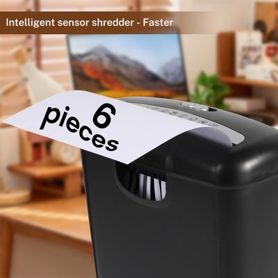 Destructeur De Papier Automatique: 150 Feuilles En Micro Coupe P-4 Broyeur Papier 30 Minutes Commercial Silencieux De Grande Capacité Avec Corbeille Coulissante De 25 L - Papeterie & Fournitures Scolaires