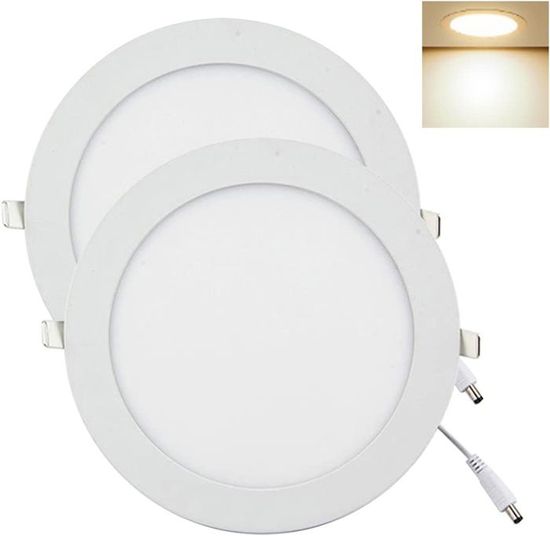 Spot LED Rond Extra Plat 9W Ø115mm Dimmable Température Variable - 3000K/4000K/6500K