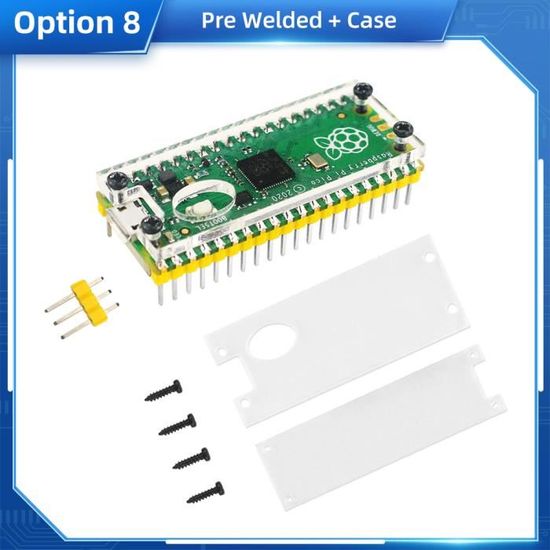 Puce Raspberry Mini Paquet 8 - Puce De Microcontrôleur Raspberry Pi Pico Rp2040, Processeur ...
