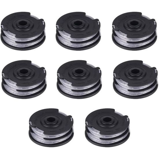 Lot De 8 Bobines De Fil Pour Débroussailleuse Bosch EasyGrassCut - Fil 1.6 Mm, Longueur 4.95 M Par Bobine - 8