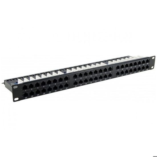 Panneau De Brassage Rj45 48 Ports Cat6 Utp 1u Prix Pas Cher