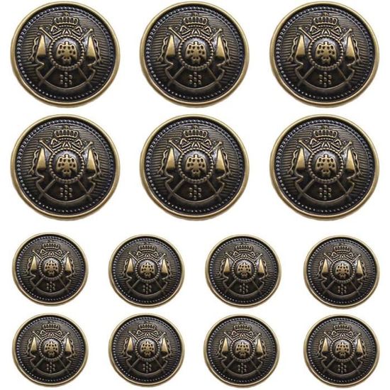 Lot De 10 Boutons Ronds En Résine Imitation Corne Noire - Taille 25 Mm - Pour Manteaux, Blazers - Style Classique