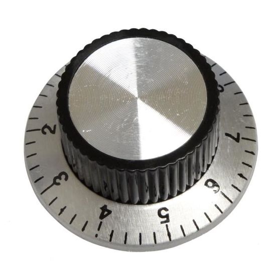 Lot De 2 Boutons De Potentiomètre Style Rétro – Axe 6 Mm, 23 Mm, Bec De Poulenoir, Fabrication Française
