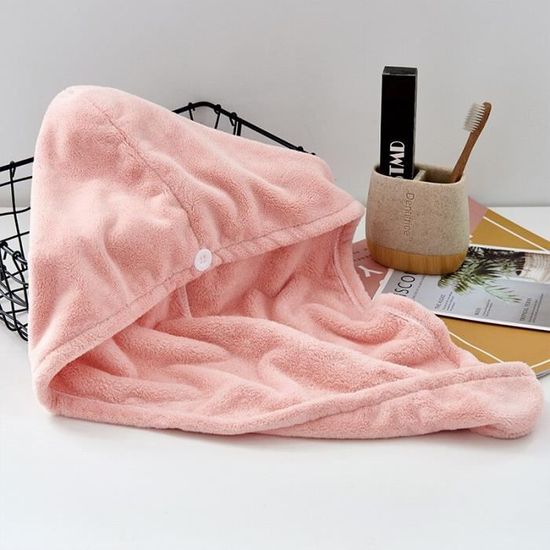 Turban Serviette Cheveux Coton - Séchage Rapide Après Douche, Plage, Spa (Neuf Avec étiquettes)