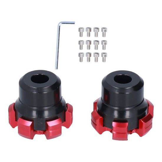 Yctze CNC Aluminium Fourche Avant Roue Garde-châssis Moto Protection anti-chute Scooter Cyclomoteur Rouge pour moto tampons 125 cnc avant fourche cadre tampons de protection moto curseurs toile