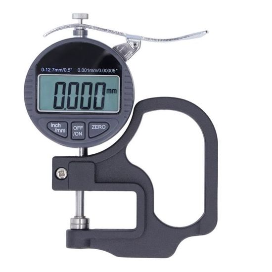 Jauge d'épaisseur numérique, écran LCD de 0 à 1 po, conversion mm