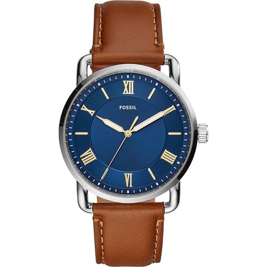 Fossil Montre pour Homme Copeland, Boîtier De 42 mm, Mouvement à Quartz, Bracelet en Cuir