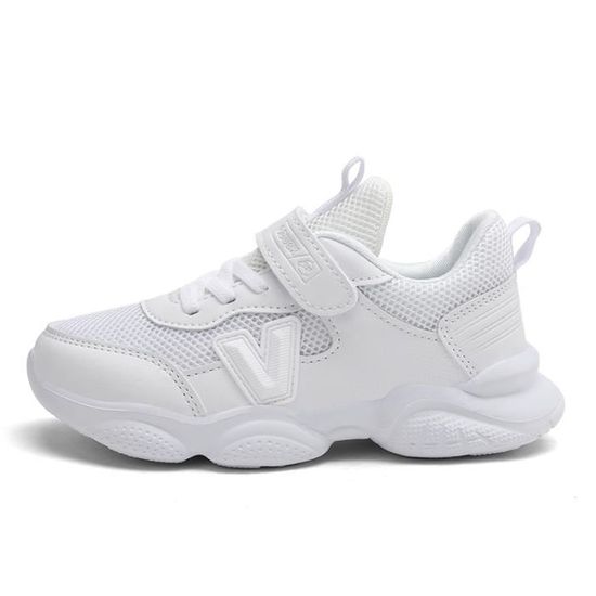Baskets Enfants Légères En Maille Respirante - Chaussures De Sport Antidérapantes Pour Garçons Et Filles - Tailles 28 à 38 - Running, Fitness