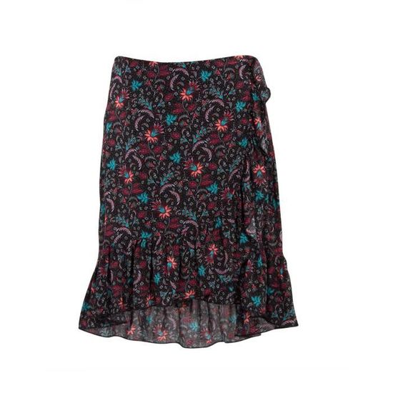 Jupe Portefeuille En Laine Moutarde Gigue - Taille 42 - Longueur Genou - Occasion TB état