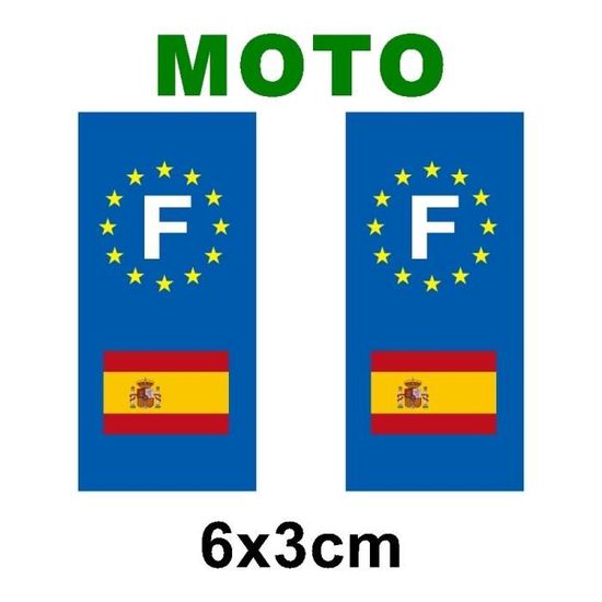 Adesivo Per Targa Moto 92 - Hauts-de-Seine | Formato Legale 3x6 Cm | Resistente UV E Lavaggi HP