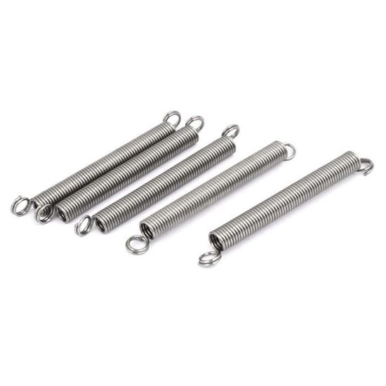 10 Ressorts De Compression En Acier Inoxydable 304 - 0.3mmx2mmx35mm - Argenté - Marque Uxcell