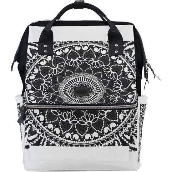 Sac à Dos Tendance Bohème Pour Femme - Style Mandala Ethnique Arabesque, Sac à Bandoulière Multicolore Idéal Pour Étudiantes Et Voyages