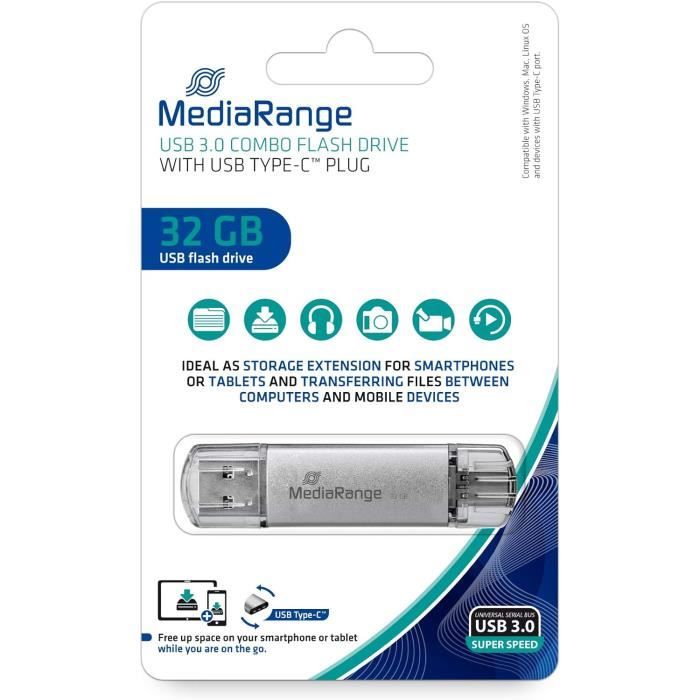 Clé USB 32 Go Clef USB 2.0 Flash Drive Mini Portable Grande Capacité