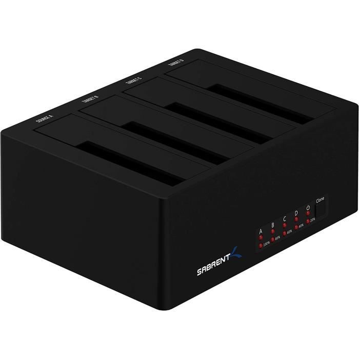 Sabrent station d accueil du disque dur sata 2 5 3 5 pouces 4 baies
