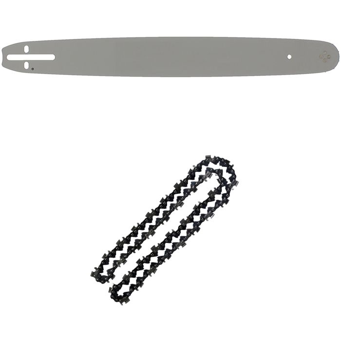 Guide 18 pouces (45 cm) avec chaîne 72 maillons pour tronçonneuse
