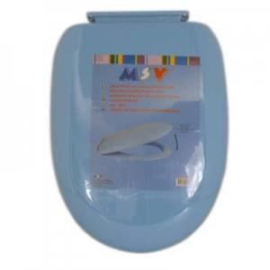 MSV ABATTANT WC BLEU FERMETURE DOUCE