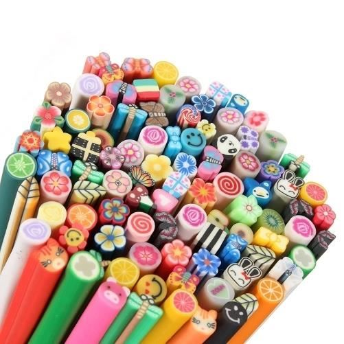 Art pour les ongles fimo cannes/tiges autocolla...
