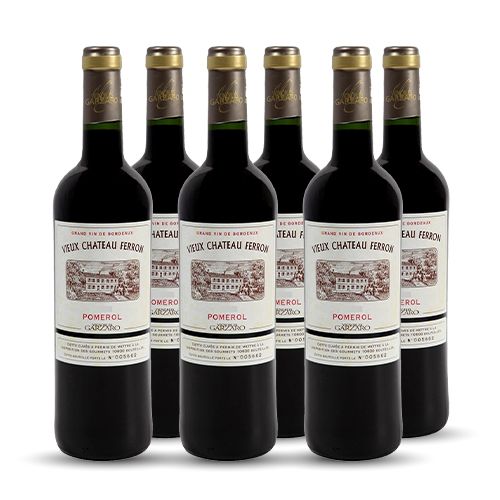 6 bouteilles - Vin rouge - Tranquille - Vieux Château Ferron - Vignobles Garzaro Pomerol Rouge 2015 6x75cl