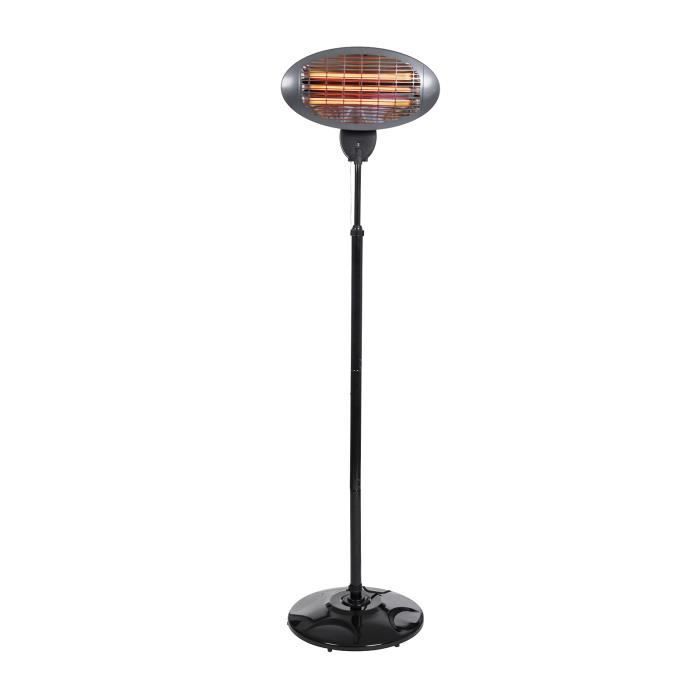Chauffauge Radiant Infrarouge Quartz pour Terrasse Kekai Terrace 2000W Hauteur Puissance Réglable 120-210 cm