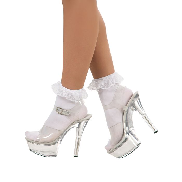 CHAUSSETTES DENTELLES BLANCHES