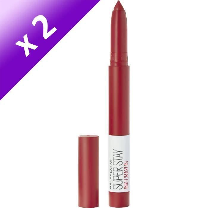 Lot De 2 - Maybelline New York Superstay Ink Crayon 45 Hustle In The Heels