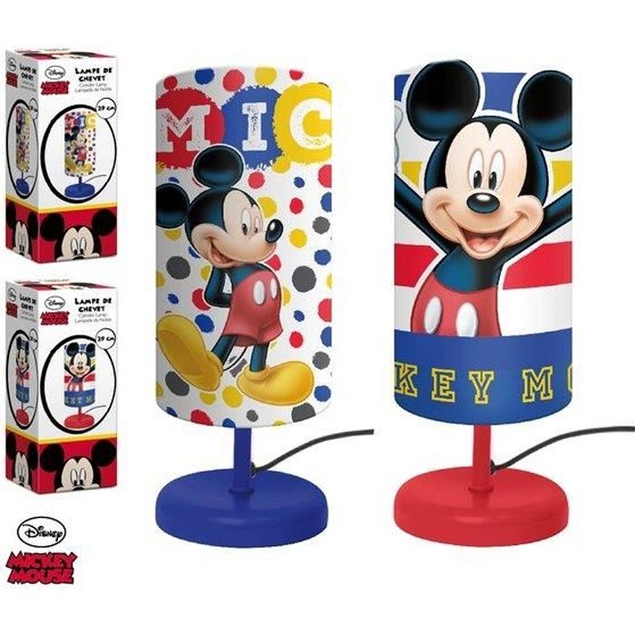 MICKEY - Lampe de chevet Rouge Mickey Disney