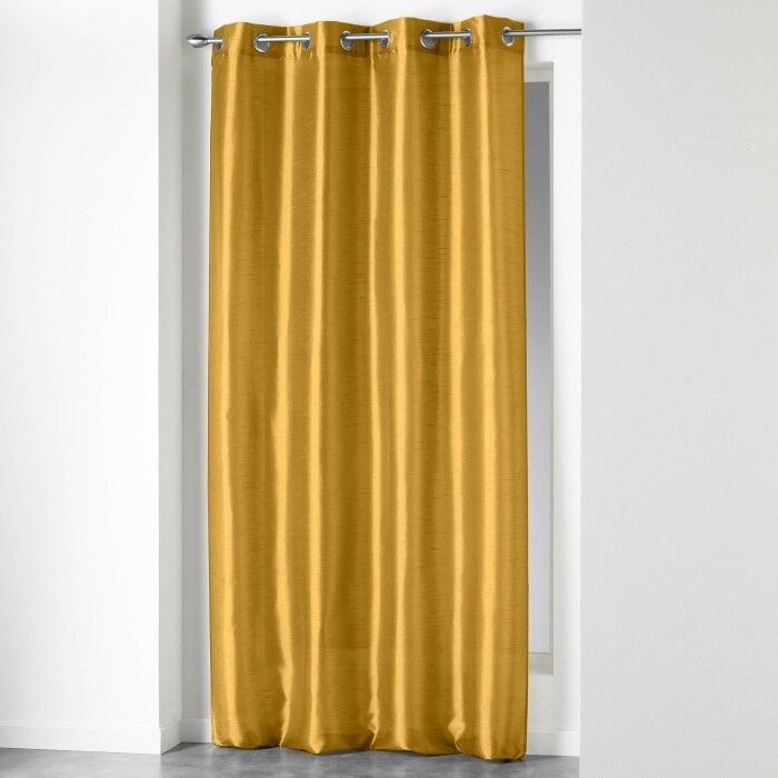 Rideau oeillets 140x240 SHANA MOUTARDE