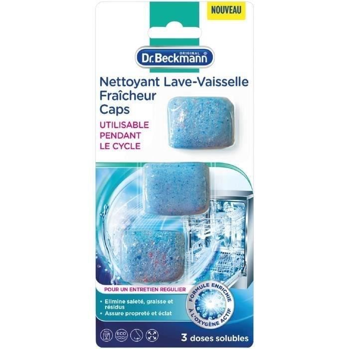 DR. BECKMANN Nettoyant lave vaisselle fraicheur caps x3