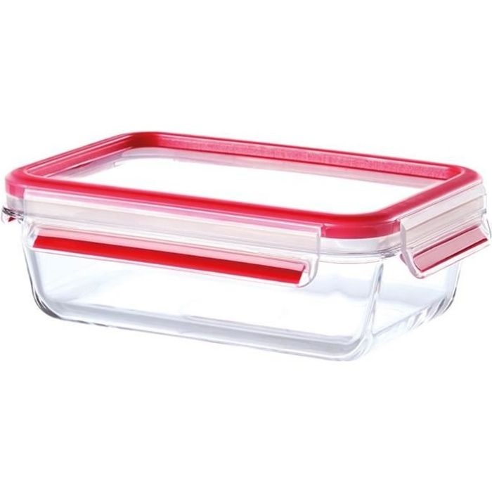 Boîte clip & close rectangulaire verre 0.75L