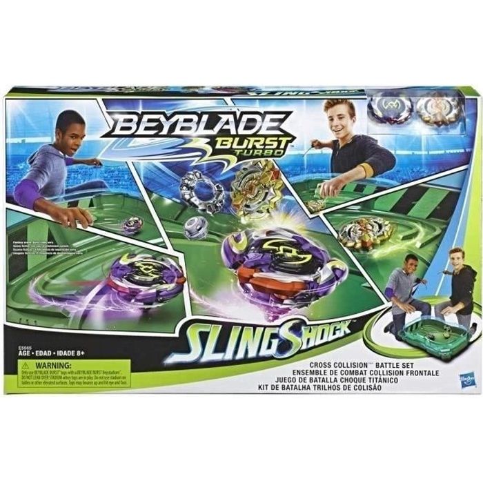 Beyblade – Arène Set de Combat Choc Ultime Toupie Beyblade Burst Slingshock