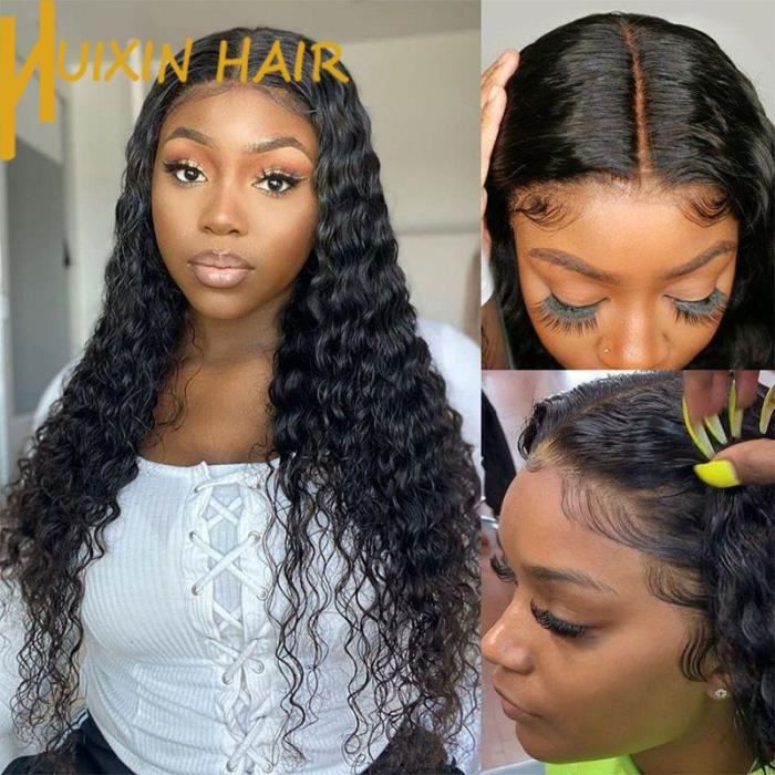 Bresilienne Deep Wave nouvelle arrivée 360 perruques frontales en dentelle perruques de cheveux naturels-10-