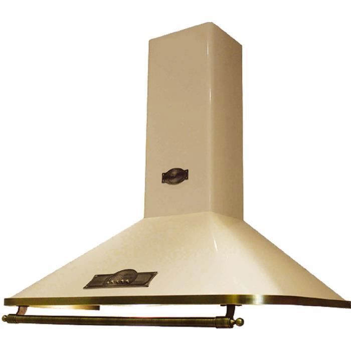 Kaiser Empire Hotte 60 cm/Hotte murale/ du fabricant Luxe Kaiser/Hotte cheminée Ivoire -Empire/Poignée - Bronze/Hotte/ 910 M³/H