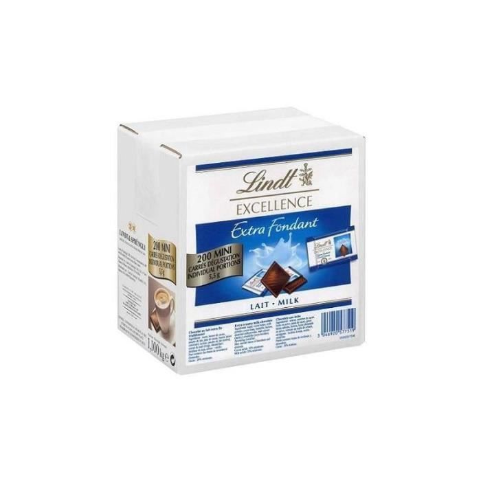 Confiserie de Chocolat Lindt Excellence Lait 5,5G - Caisse 200Minis
