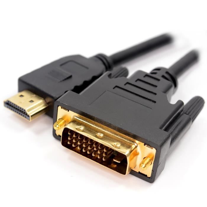 MHP ® 2m DVI-D, or câble HDMI pour PS3, PC, lec…