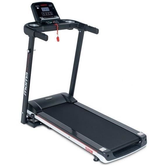 MOMA BIKES - Tapis de course - 1500W - Ecran LCD - 4 capteurs de fréquence cardiaque intégré + 12 programmes d'entraînement