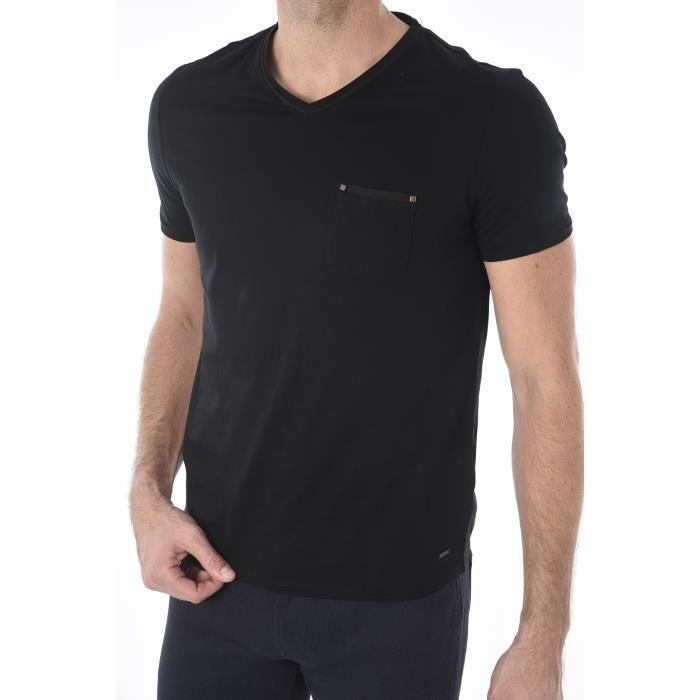 T-SHIRT NOIR GUESS M74I57 POUR HOMME
