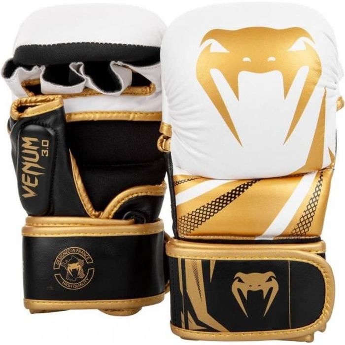 Gants de sparring MMA Challenger 3.0 Venum blanc or