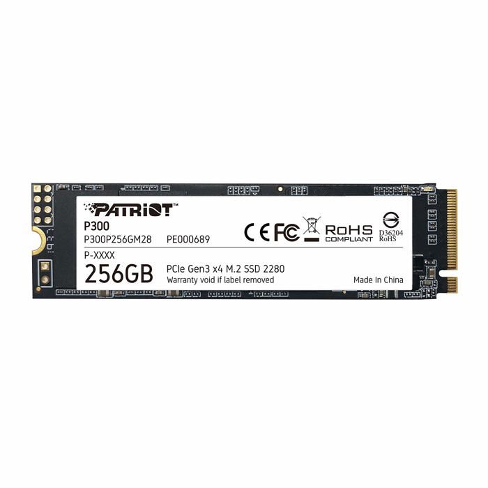 Patriot Memory P300P256GM28 disque SSD M.2 256 Go PCI Express NVMe (Patriot P300 256GB M.2 2280 PCIe NVMe SSD) - 0814914026519