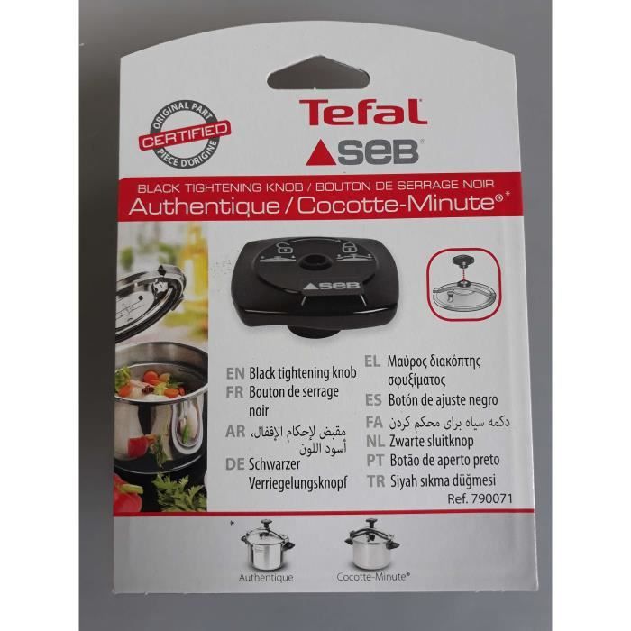 BOUTON DE SERRAGE NOIR POUR COCOTTE SEB AUTHENTIQUE 790071,X1040002