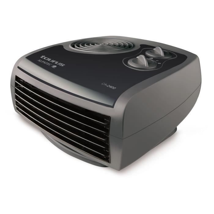 TAURUS Radiateur thermoventilateur CA 2400 - 2400W - Noir et gris