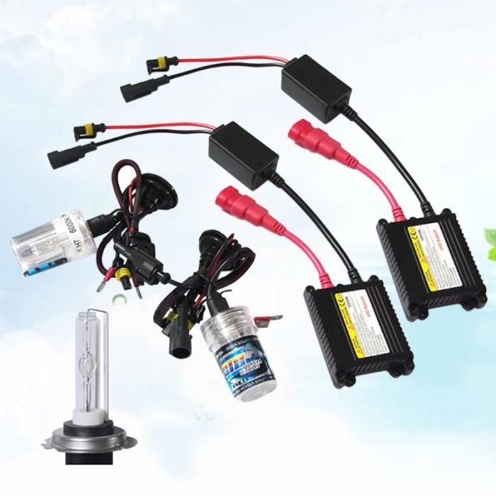 1 Set H7 55W Xenon HID Kit Base En Céramique Métallique Ampoule Lampe 6000K AMPOULE TABLEAU DE BORD - ECLAIRAGE TABLEAU DE BORD