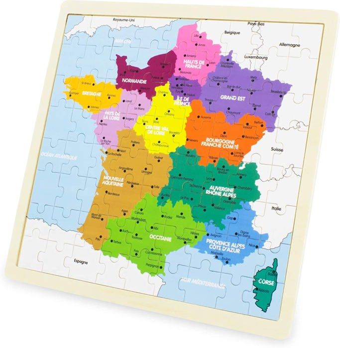 Ulysse- Puzzle, France, Carte, 3971 3971