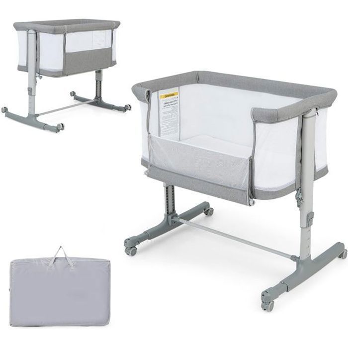 Lit Cododo Bébé 3 en 1 DREAMADE avec Matelas Hauteur