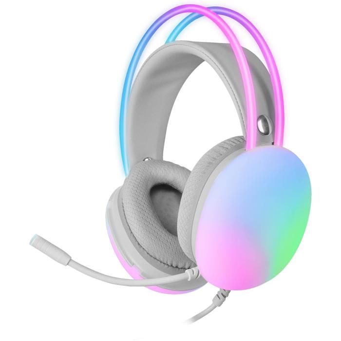 Casque Mars Gaming MH-GLOW – Filaire avec Éclairage RGB 360 et Micro Antibruit - vue 7
