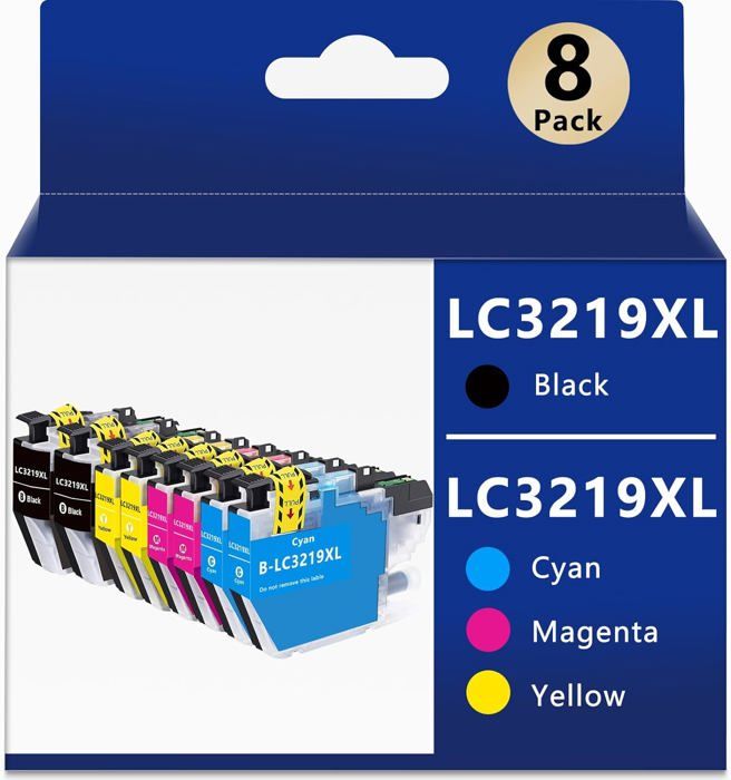 Wolfgray LC3219XL Cartouche D'encre Compatible Pour Brother LC3217 LC 3219XL D'encre Pour