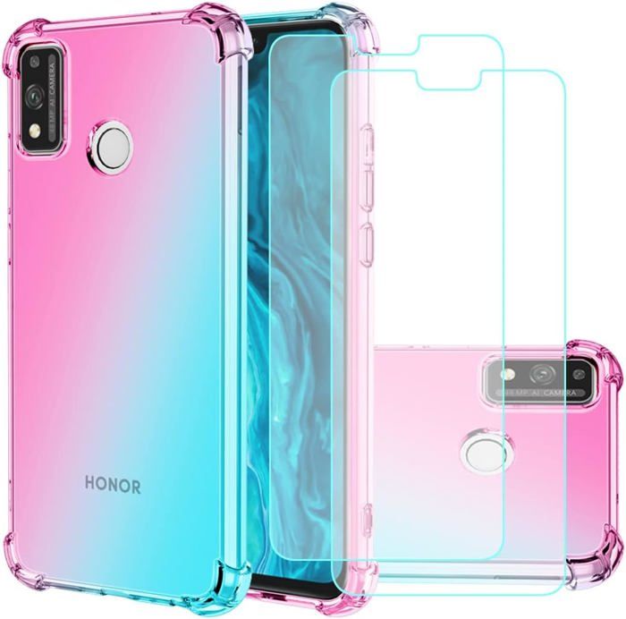 Étui Portefeuille Pour Huawei Honor 9x Lite - Couvercle De Protection Blanc, Cuir Artificiel, 3 Fentes Cartes