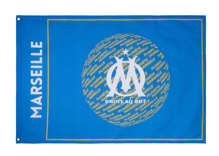 OLYMPQUE DE MARSELLE Drapeau Om - Collecton Offcelle Football