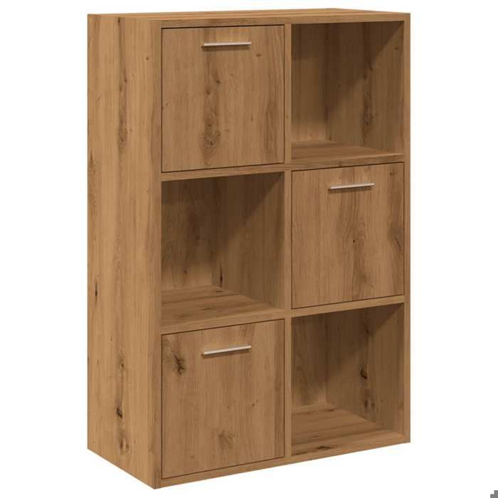 Bibliothèque - mango - Meuble de rangement - chêne artisanal - 605x30x90 cm - bois dingénierie M623