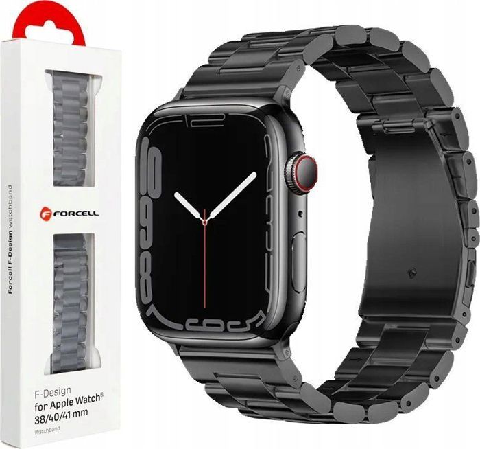 Forcell Bracelet F-DESIGN FA10 pour APPLE Watch 38 / 40 / 41 mm noir